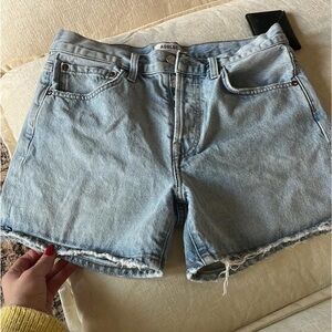 AGOLDE Women's Light Blue Denim Shorts